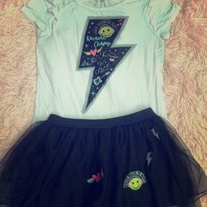 Justice two piece outfit size 8